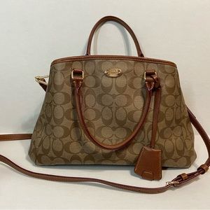 Coach Small Margot Carryall in signature canvas